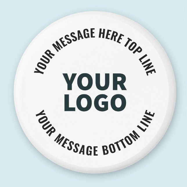 Ihr Logo-Design oder Bild | Fett editierbarer Text Magnet (Von Creator hochgeladen)