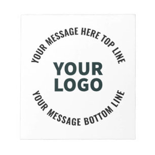 Ihr Logo-Design oder Bild Fett editierbarer Text Notizblock