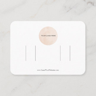 Ihr Logo Doppel-Bogen-Hair-Clip-Display-Karte Visitenkarte