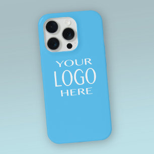 Ihr Logo Einfacher Logoaustausch Sky Blue iPhone 15 Pro Hülle