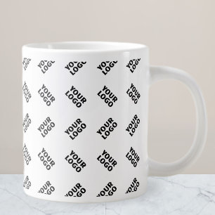 Ihr Logo   Einfaches alternierendes Wiederholungsm Jumbo-Tasse