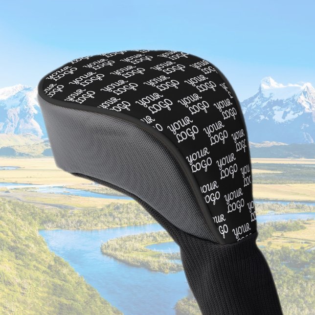 Ihr Logo | Einfaches Muster für wiederholte Logos Golf Headcover (Von Creator hochgeladen)
