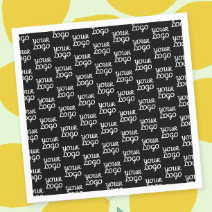 Ihr Logo   Einfaches Muster für wiederholte Logos Serviette