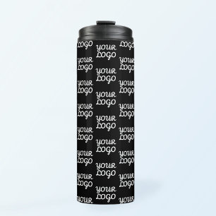 Ihr Logo Einfaches Muster für wiederholte Logos Thermosbecher