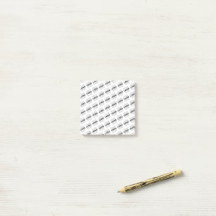 Ihr Logo einfaches sich wiederholendes diagonales  Post-it Klebezettel