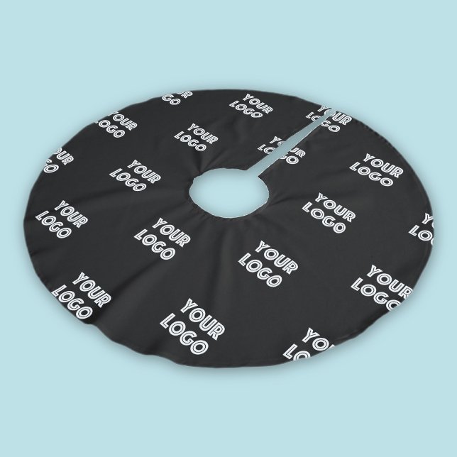 Ihr Logo | Einfaches Wiederholen von Logos Polyester Weihnachtsbaumdecke (Von Creator hochgeladen)