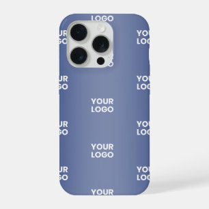 Ihr Logo Einfaches Wiederholungslogo Navyblauer Fa iPhone 15 Pro Hülle