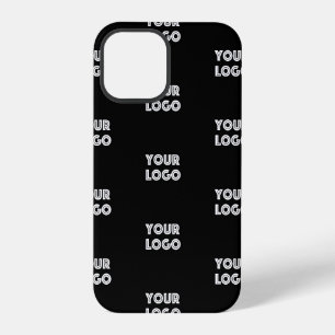 Ihr Logo Einfaches Wiederholungslogo Schwarz iPhone 12 Pro Hülle
