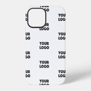 Ihr Logo Einfaches Wiederholungslogo Weiß iPhone 12 Hülle