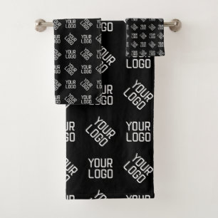 Ihr Logo   Einzigartiges anderes Logo oder Design Badhandtuch Set