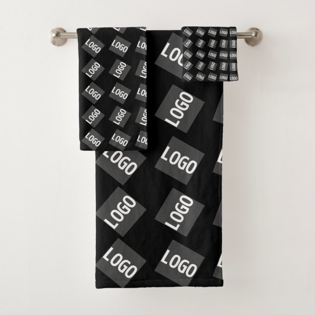 Ihr Logo | Einzigartiges Logo, Design oder Bildmus Badhandtuch Set (Insitu)