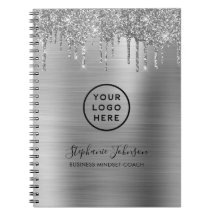 Ihr Logo Eleganter Silver Metallic Glitzer Tropfen