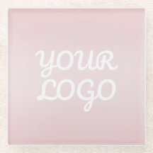 Ihr Logo & Elegantes modernes Blush-Pink-Ombre