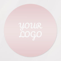Ihr Logo & Elegantes Modernes Rosa Ombre | Wasserf