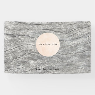 Ihr Logo Faded Timber Customizable Banner