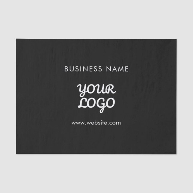 Ihr Logo Firmenname & Website oder Slogan Seidenpapier (Vorderseite)
