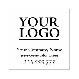 Ihr Logo, Firmenname, Website, Telefon Gummistempel