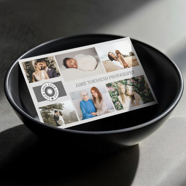 Ihr Logo FotoCollage Beruflich Fotograf Visitenkarte (Von Creator hochgeladen)