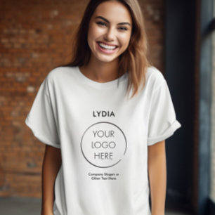 Ihr Logo Geschäft Branding Förderung mit Namen T-Shirt