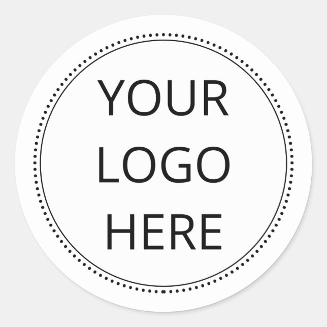 Ihr Logo-Geschäft Runder Aufkleber (Vorderseite)