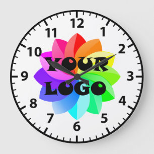 Ihr Logo Geschäfts Büro Acryl Wanduhr