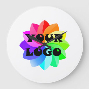 Ihr Logo Geschäfts Büro Acryl Wanduhr
