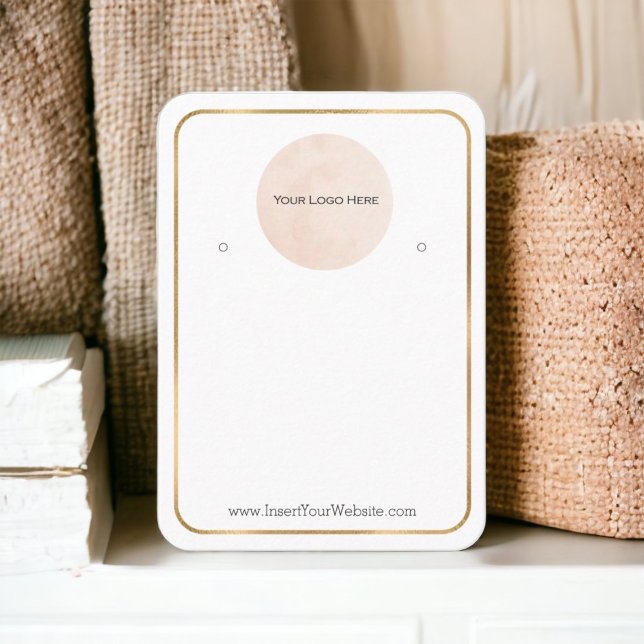 Ihr Logo gewinnt Display dünn Gold groß vertikal Visitenkarte (Von Creator hochgeladen)