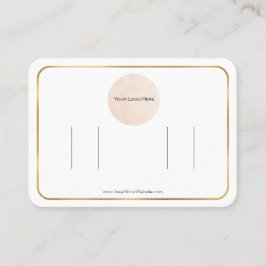 Ihr Logo Gold Fow Doppel Bow Hair Clip Display Visitenkarte