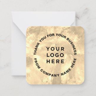 Ihr Logo Gold Stein Vielen Dank Mitteilungskarte