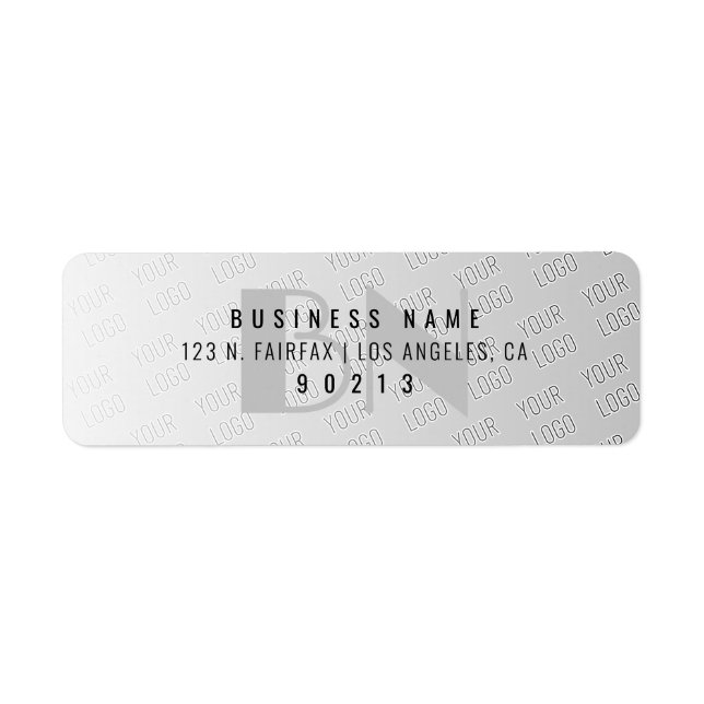 Ihr Logo | Graue Rücksendeadresse (Vorne)