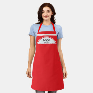 Ihr Logo Halbkugel Rote Riemen Rot Schürze
