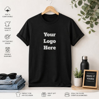 Ihr Logo hier Benutzerdefiniertes Business-T-Shirt T-Shirt
