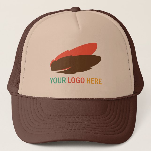 Ihr Logo hier Business Promotion Marketing Truckerkappe (Vorderseite)