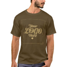 Ihr Logo hier - Custom Brown T - Shirt
