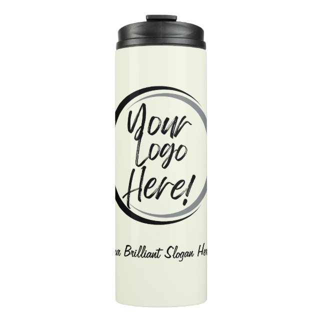 Ihr Logo hier Custom Coffee Tumbler Thermosbecher (Vorderseite)