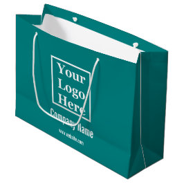 Ihr Logo hier für den Aquamarinen Gebrauch Große Geschenktüte