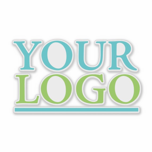 Ihr Logo hier, Geschäftsname Promo, DIY, VB 2 Aufkleber (Vorderseite)