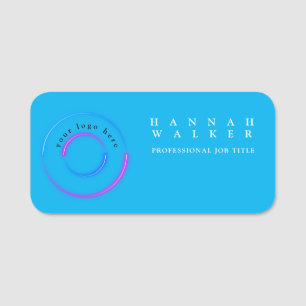 Ihr Logo hier, holografische Farbe Namensschild