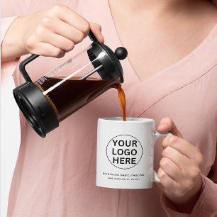 Ihr Logo hier l Promotional Swag Schwarz & Weiß  Kaffeetasse