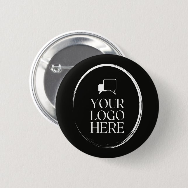 Ihr Logo hier Modern  Button (Vorne & Hinten)