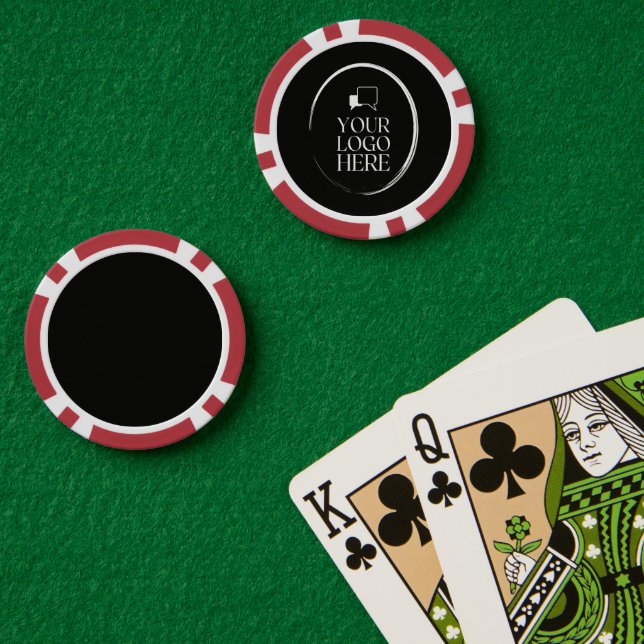 Ihr Logo hier Modern Pokerchips (Pokertisch (doppelt))