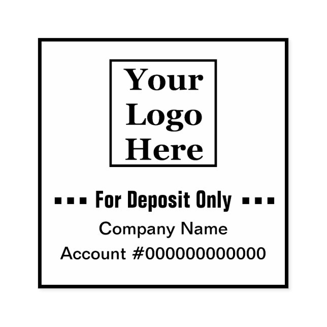 Ihr Logo hier | Nur Einlagenunternehmen Gummistempel (Prägung)