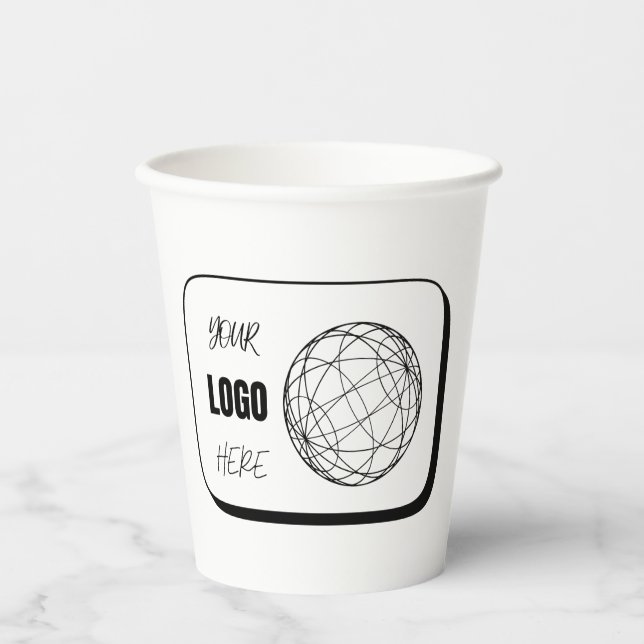 Ihr Logo hier Pappbecher (Vorderseite)