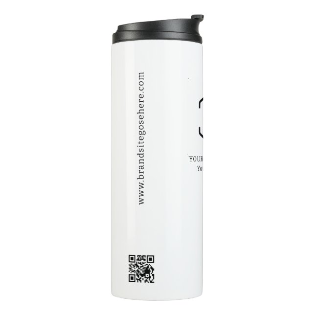 Ihr Logo hier QR-Code Geschäftspromotion  Thermosbecher (Nach links gedreht)