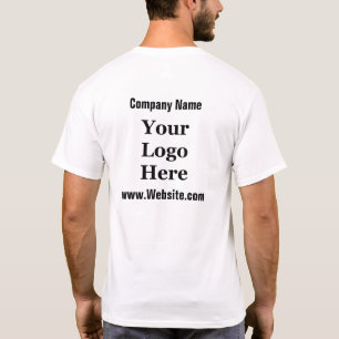 Ihr Logo hier Schwarz-Weiß-Vorlage T-Shirt