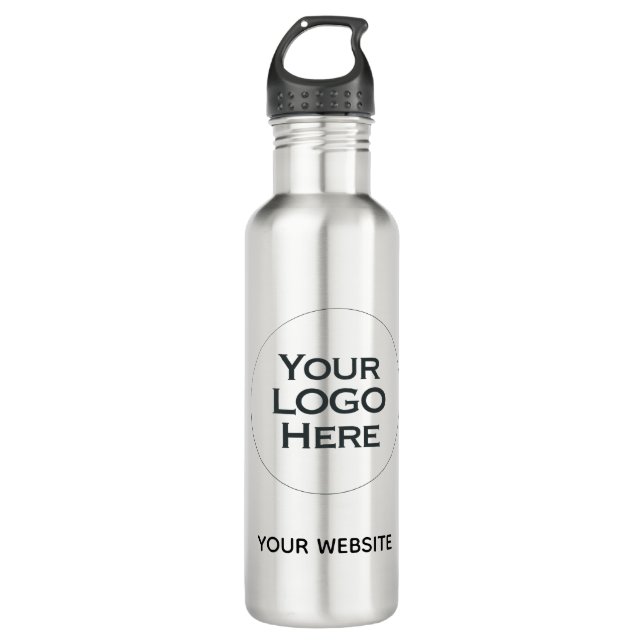 Ihr Logo hier - Standard-Weißer Keramik-Kaffee Edelstahlflasche (Vorderseite)