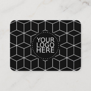 Ihr Logo hier und modernes Muster Visitenkarte