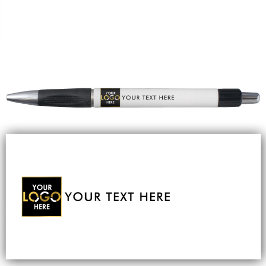 Ihr Logo hier und Text-Branding für Unternehmen Kugelschreiber