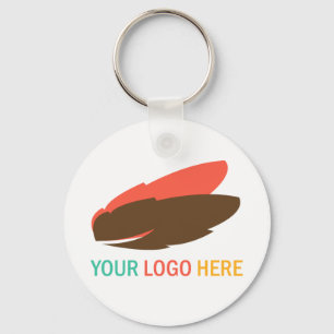 Ihr Logo hier Werbegeschenk für geschäftliche Flai Schlüsselanhänger