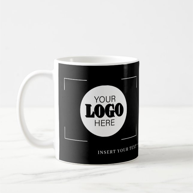 Ihr Logo hier werbender benutzerdefinierter Text s Kaffeetasse (Links)